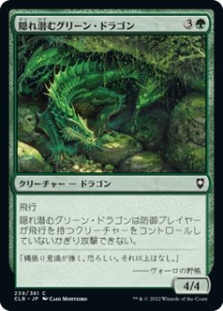 画像1: 【日本語版】隠れ潜むグリーン・ドラゴン/Lurking Green Dragon