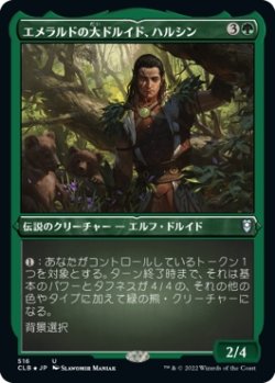 画像1: 【エッチングFoil】【日本語版】エメラルドの大ドルイド、ハルシン/Halsin, Emerald Archdruid