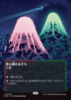 画像1: 【Foil】【星景ポスター】【日本語版】燃え柳の木立ち/Grove of the Burnwillows