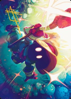 画像1: 【箔押し】【アートカード】【日本語版】迷える黒魔道士、ビビ No.17