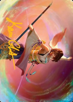 画像1: 【箔押し】【アートカード】【日本語版】大召喚士、ユウナ No.22