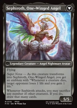 画像2: 『英語版』威名のソルジャー、セフィロス/片翼の天使、セフィロス/Sephiroth, Fabled SOLDIER/Sephiroth, One-Winged Angel