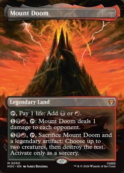 画像1: 『Foil』『英語版』『中つ国クラシックアーティスト・カード』滅びの山/Mount Doom