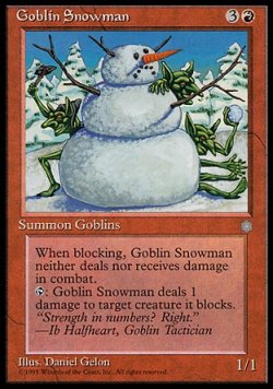 画像1: 『英語版』ゴブリンの雪だるま/Goblin Snowman