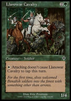 画像1: 【日本語版】ラノワールの騎兵隊/Llanowar Cavalry