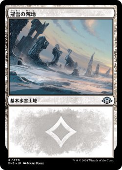 画像1: 【Foil】【日本語版】冠雪の荒地/Snow-Covered Wastes