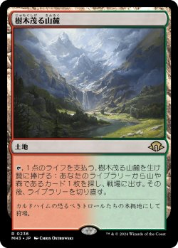 画像1: 【Foil】【日本語版】樹木茂る山麓/Wooded Foothills