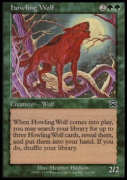 画像1: 『英語版』遠吠えする狼/Howling Wolf