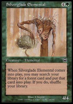 画像1: 【日本語版】シルバーグレイド峡谷の精霊/Silverglade Elemental
