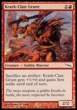 画像1: 【日本語版】クラーク族の兵卒/Krark-Clan Grunt