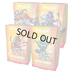 画像1: ※予約商品 6月19日発売『未開封英語版』マーベル スーパー・ヒーローズ 統率者デッキCOLLECTOR'S EDITION4種セット『MTG』