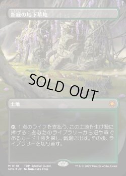 画像1: 【ドラゴンスケイルFoil】【日本語版】新緑の地下墓地/Verdant Catacombs
