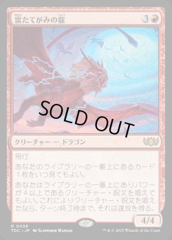 画像1: 【日本語版】雷たてがみの龍/Thundermane Dragon
