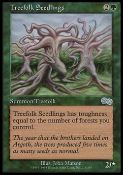 画像1: 【日本語版】ツリーフォークの若木/Treefolk Seedlings