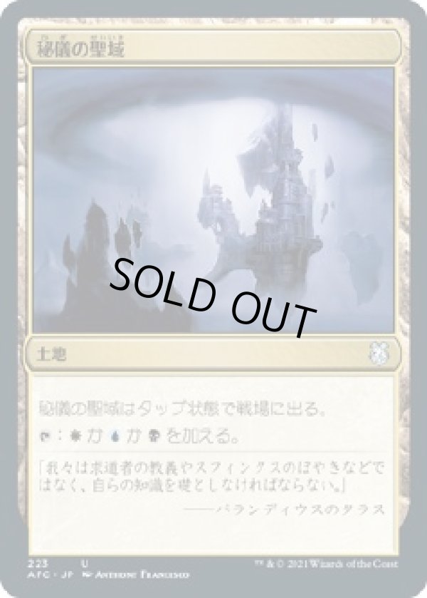 画像1: 【日本語版】秘儀の聖域/Arcane Sanctum (1)