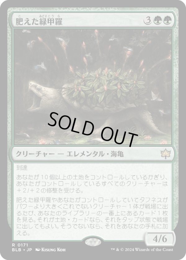 画像1: 【Foil】【日本語版】肥えた緑甲羅/Fecund Greenshell (1)