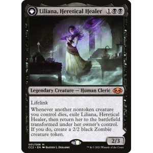 画像: 『英語版』異端の癒し手、リリアナ/反抗する屍術師、リリアナ/Liliana, Heretical Healer