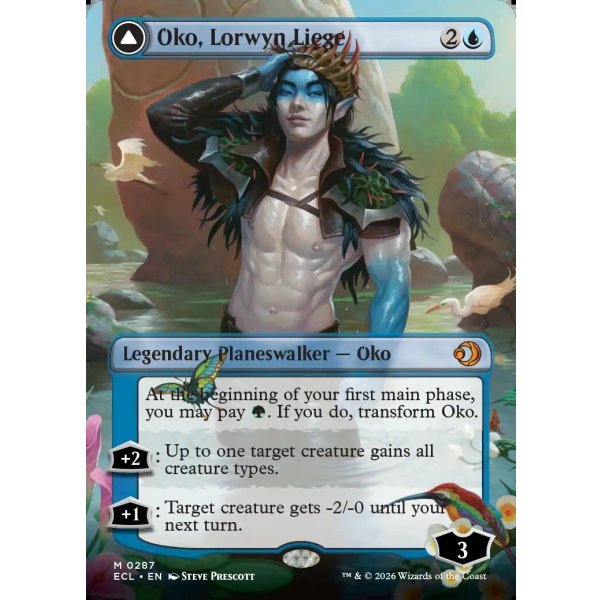 画像1: 『英語版』『ボーダーレス』ローウィンの主、オーコ/シャドウムーアの末裔、オーコ/Oko, Lorwyn Liege/Oko, Shadowmoor Scion (1)