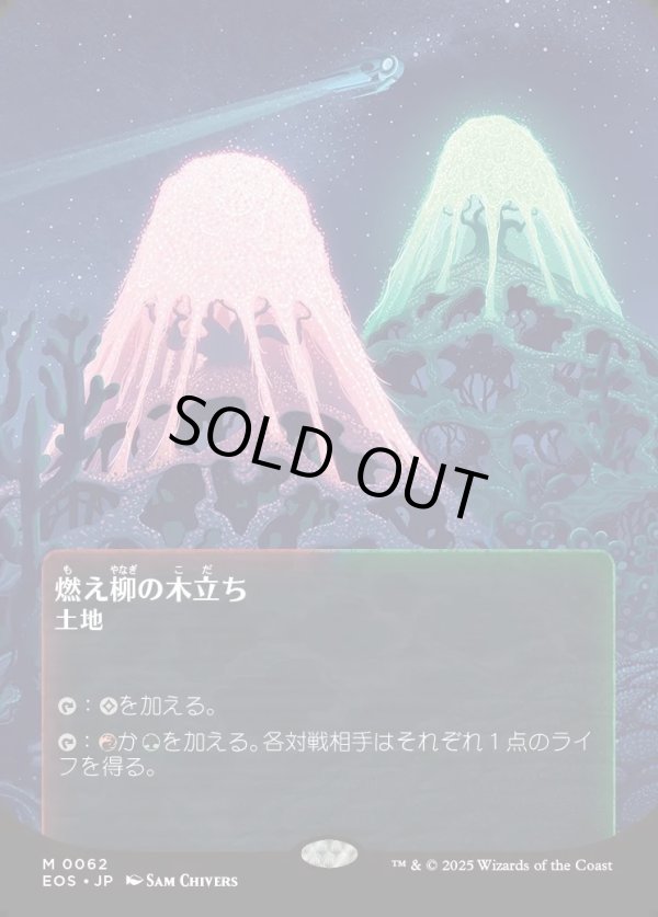 画像1: 【Foil】【星景ポスター】【日本語版】燃え柳の木立ち/Grove of the Burnwillows (1)