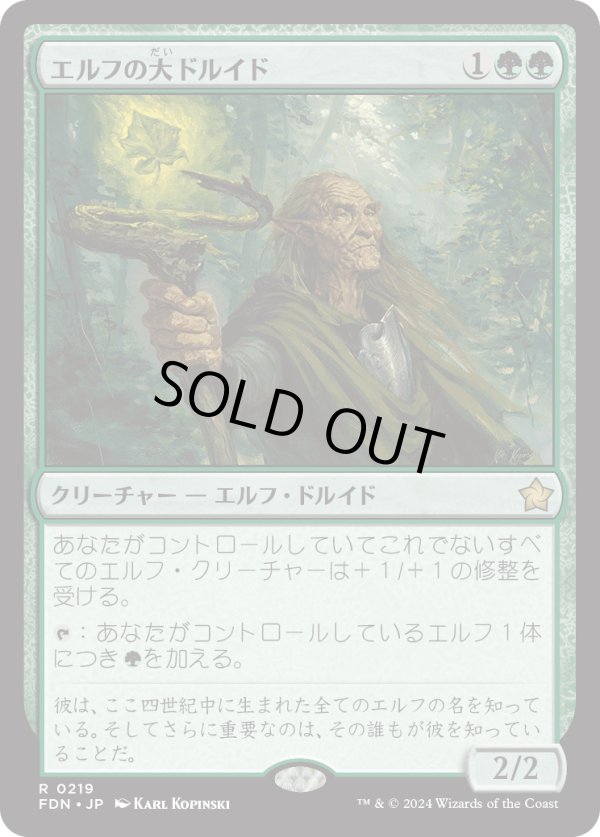 画像1: 【Foil】【日本語版】エルフの大ドルイド/Elvish Archdruid (1)