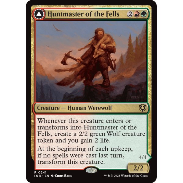 画像1: 『Foil』『英語版』高原の狩りの達人/高原の荒廃者/Huntmaster of the Fells/Ravager of the Fells (1)