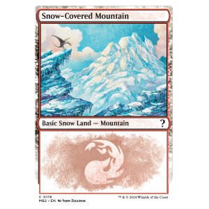 画像: 『英語版』冠雪の山/Snow-Covered Mountain