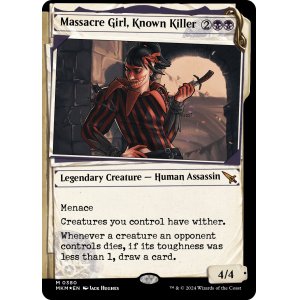 画像: 『不可視インクFoil』『英語版』名うての殺人鬼、虐殺少女/Massacre Girl, Known Killer