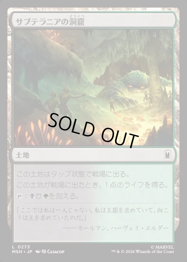 画像1: 【Foil】【日本語版】サブテラニアの洞窟/Subterranean Cavern (1)