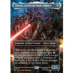 画像: 『Foil』『英語版』『ボーダーレス・シーンカード』人の作りし悪、ウルトロン/Ultron, Artificial Malevolence