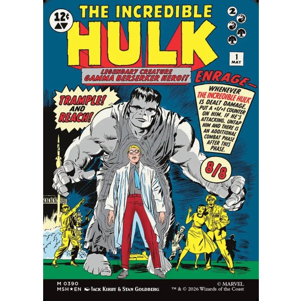 画像2: 『Foil』『英語版』『クラシック・コミック』ブルース・バナー/インクレディブル・ハルク/Bruce Banner/The Incredible Hulk (2)