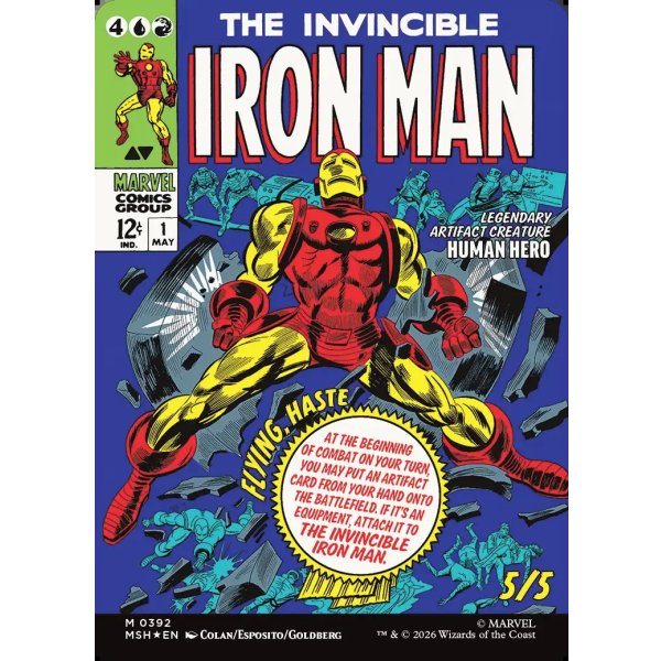 画像2: 『Foil』『英語版』『クラシック・コミック』トニー・スターク/インビンシブル・アイアンマン/Tony Stark/ The Invincible Iron Man (2)
