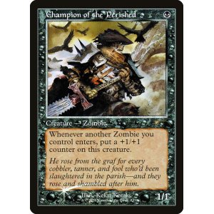 画像: 『Foil』『旧枠』『英語版』滅びし者の勇者/Champion of the Perished