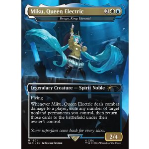 画像: 『英語版』『ボーダーレス』電子の女王、ミク/Miku, Queen Electric/永遠王、ブレイゴ/Brago, King Eternal