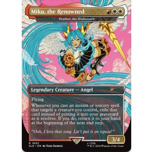 画像: 『英語版』『ボーダーレス』鳴り響く名、ミク/Miku, the Renowned/贖いし者、フェザー/Feather, the Redeemed