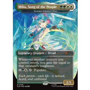 画像: 『Foil』『英語版』『ボーダーレス』Miku, Song of the People/セレズニアの声、トロスターニ/Trostani, Selesnya's Voice