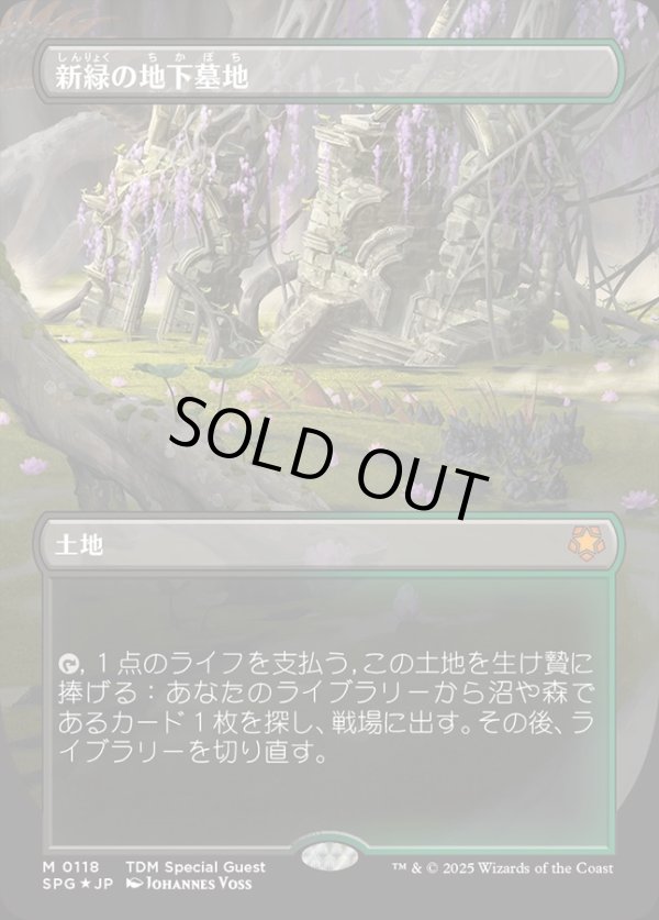画像1: 【ドラゴンスケイルFoil】【日本語版】新緑の地下墓地/Verdant Catacombs (1)