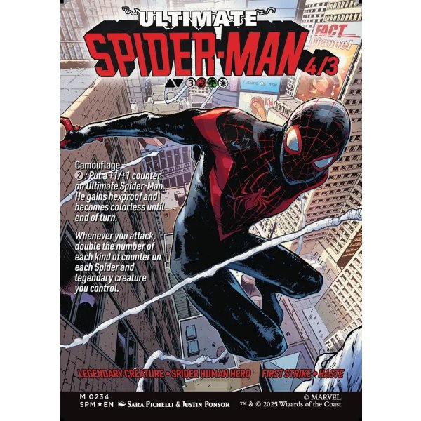 画像2: 『Foil』『クラシック・コミック・ボーダーレス』『英語版』マイルズ・モラレス/アルティメット・スパイダーマン/Miles Morales/Ultimate Spider-Man (2)