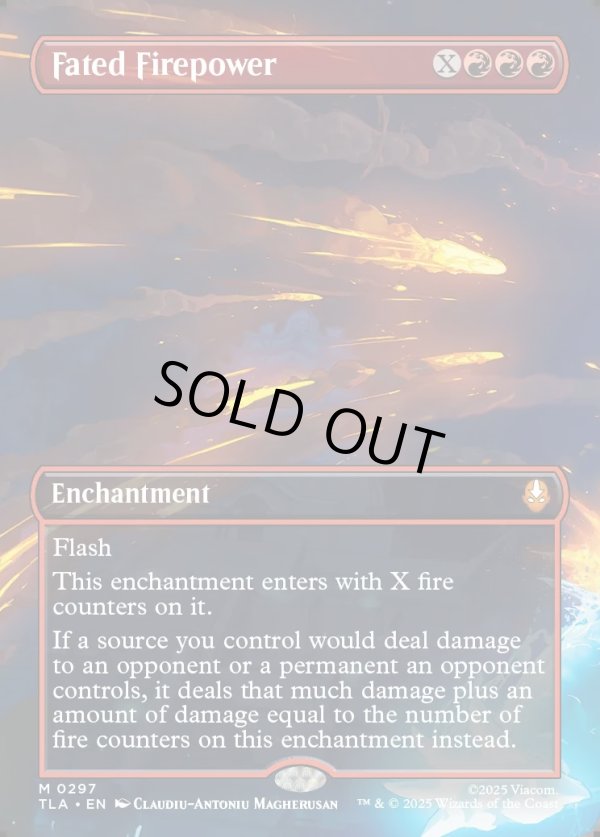 画像1: 『Foil』『ボーダーレス・シーンカード』『英語版』巡り合わせたる火の力/Fated Firepower (1)