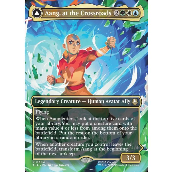 画像1: 『ボーダーレス・シーンカード』『英語版』岐路に立つアン/定められし救済者、アン/Aang, at the Crossroads/Aang, Destined Savior (1)