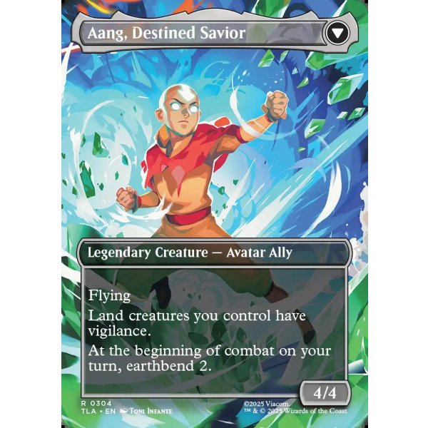 画像2: 『ボーダーレス・シーンカード』『英語版』岐路に立つアン/定められし救済者、アン/Aang, at the Crossroads/Aang, Destined Savior (2)