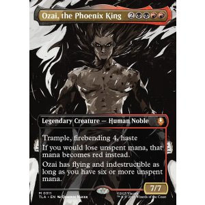 画像: 『Foil』『ボーダーレス・シーンカード』『英語版』不死鳥王、オザイ/Ozai, the Phoenix King