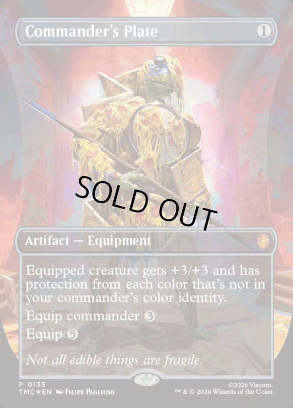 画像1: 『Foil』『ボーダーレス』『英語版』統率者の板金鎧/Commander's Plate (1)