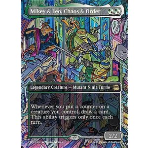 画像: 『英語版』『ボーダーレス・シーンカード』混沌と秩序、マイキーとレオ/Mikey & Leo, Chaos & Order