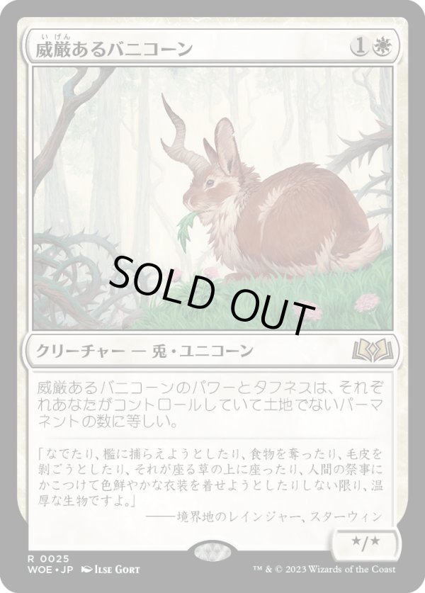 画像1: 【日本語版】威厳あるバニコーン/Regal Bunnicorn (1)