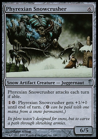 画像1: 【日本語版】ファイレクシアの雪潰し/Phyrexian Snowcrusher (1)