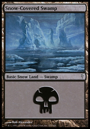 画像1: 【日本語版】冠雪の沼/Snow-Covered Swamp (1)