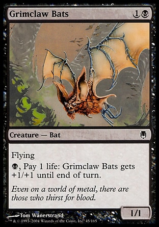 画像1: 【日本語版】薄黒爪のコウモリ/Grimclaw Bats (1)