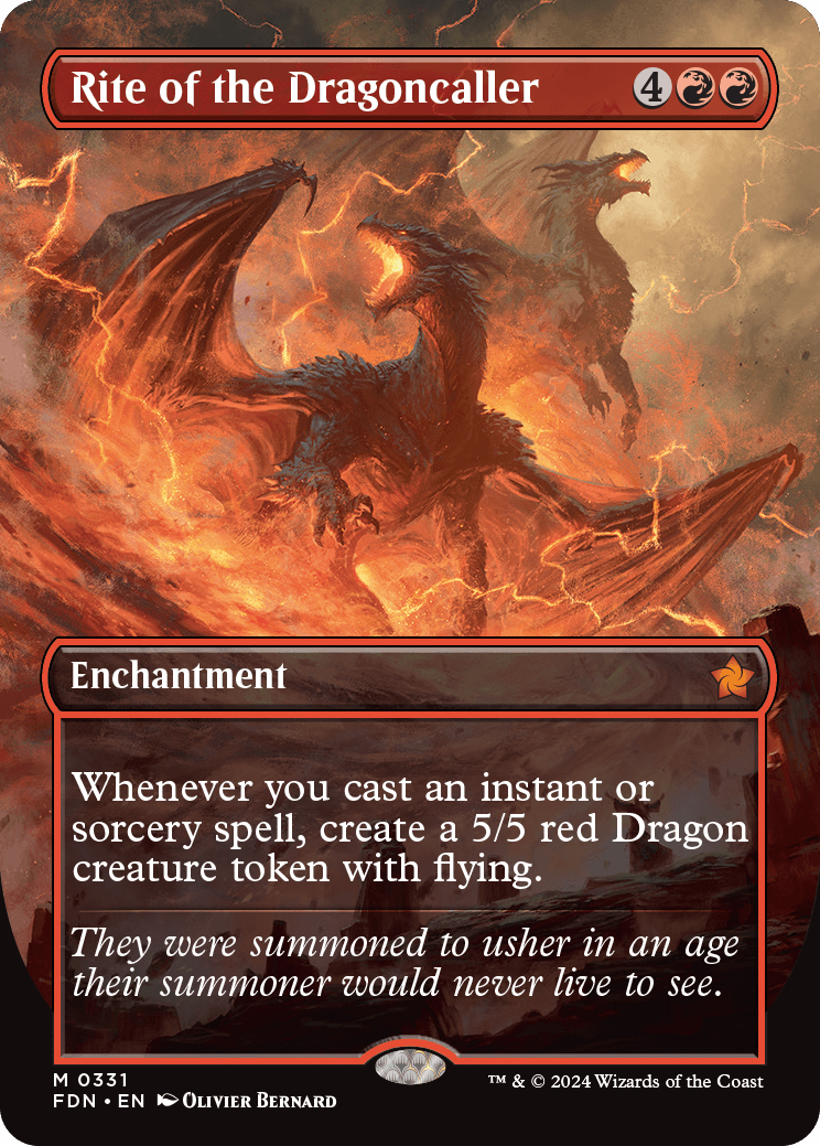 画像1: 『Foil』『ボーダーレス』『英語版』ドラゴン呼びの儀式/Rite of the Dragoncaller (1)