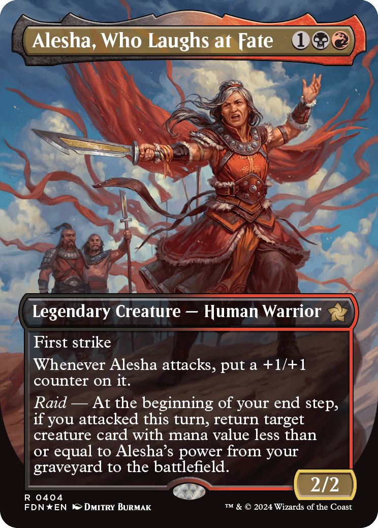 画像1: 『マナFoil』『英語版』運命を笑う者、アリーシャ/Alesha, Who Laughs at Fate (1)