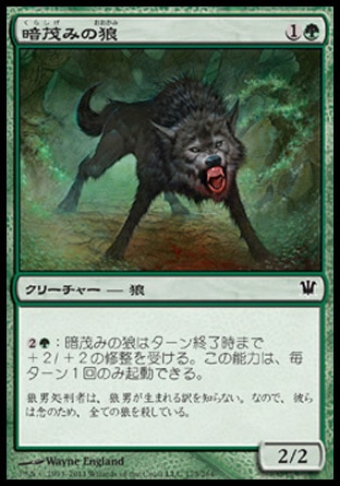 画像1: 【日本語版】暗茂みの狼/Darkthicket Wolf (1)